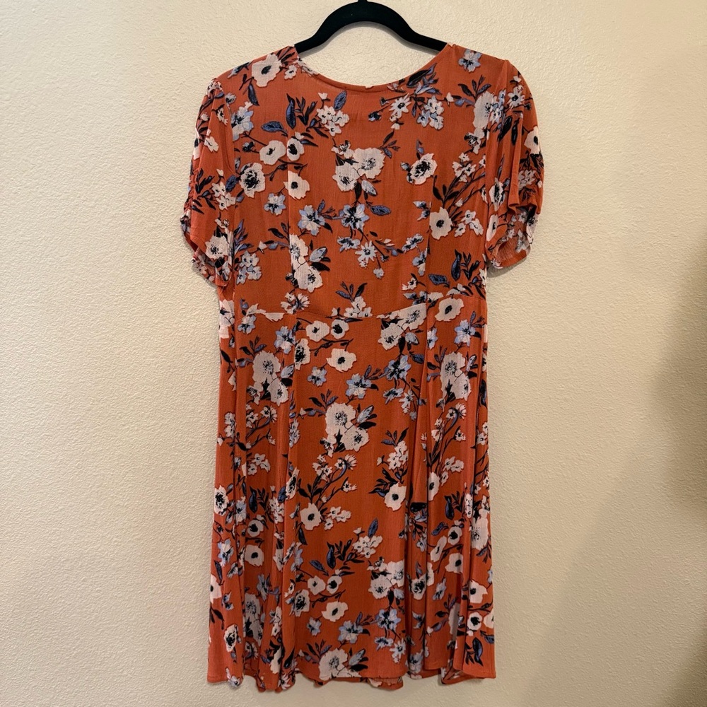 American Rag Rust Floral Mini Dress - Picture 5 of 5
